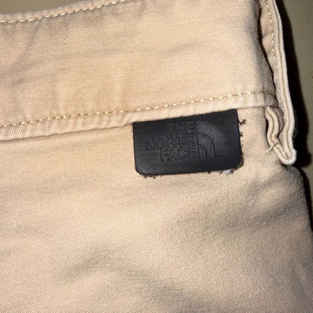 The North Face Chino Shorts 34 Tan Khaki Cotton Twill Casual Outdoor Five Pocket